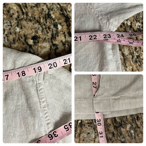 Cafe Luna Mens Shirt Beige Color Size XL Linen/Cotton Boho Breathable Minimal - Picture 4 of 8